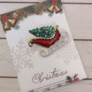 Christmas Sleigh Brooch